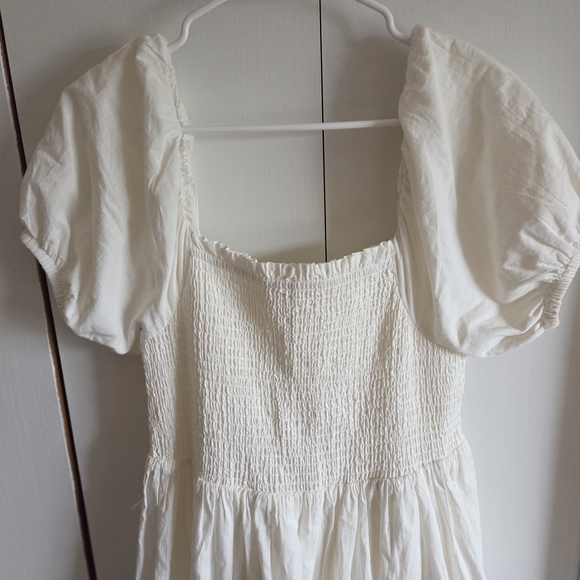 Rachel Zoe Cream Maxi Dress with Floral Accents - Picture 5 of 8